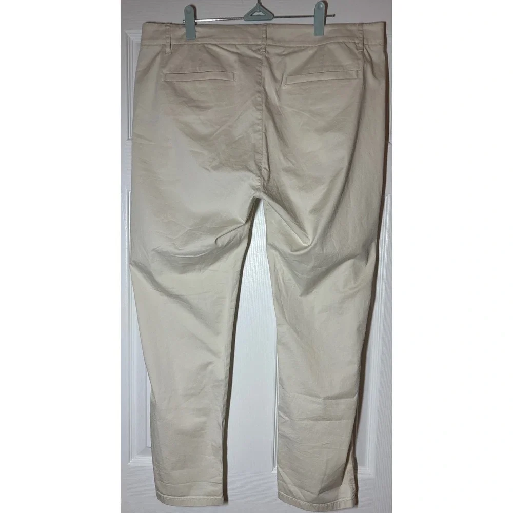 J.Crew Chino Pants Men's Stone Excellent Re-Imagined Stretch Chinos 32x27